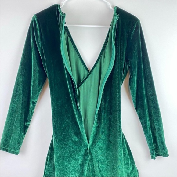 Forrest Green Velvet Wrap
Asymmetrical Dress - Picture 9 of 15